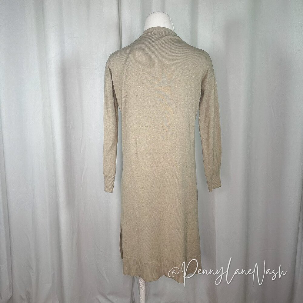 Cotton On Open Front L:ongline Cardigan Sweater Tan - Picture 6 of 6
